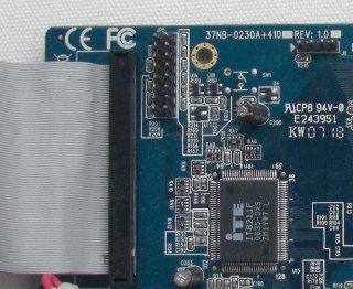 JTAG header soldered